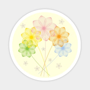 Blooming Flowers Magnet